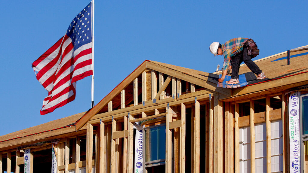 Us home construction worker